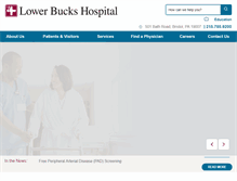 Tablet Screenshot of lowerbuckshosp.com